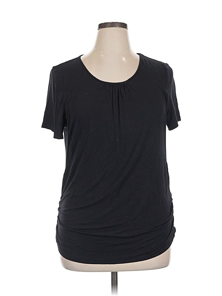 Pre-owned Ekouaer Short Sleeve T-shirt In Black