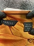 Express 100% Silk Color Block Orange Long Sleeve Silk Top Size 7 - 8 - photo 7