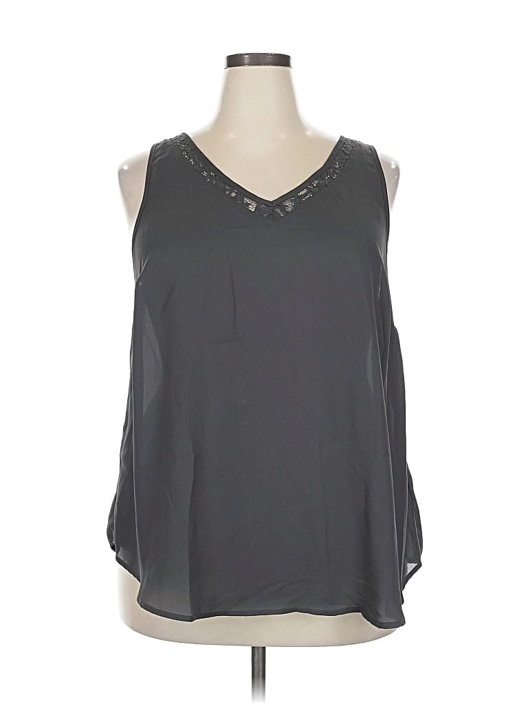 Pre-owned Torrid Sleeveless Blouse In Gray