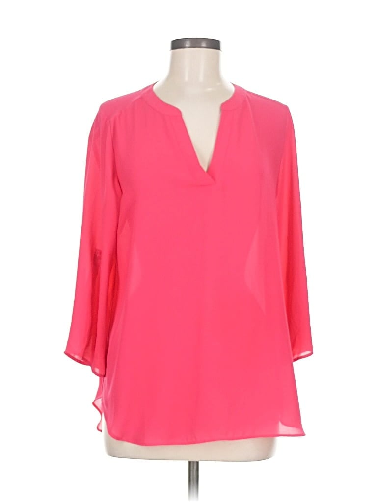 Pre-owned Chaus 3/4 Sleeve Blouse In Pink