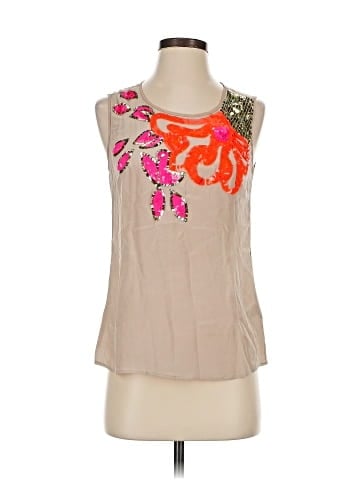 Trina Turk Sleeveless Silk Top (view 1)