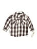 CALVIN KLEIN JEANS 100% Cotton Plaid Ivory Long Sleeve Button-Down Shirt 12-18 MO / 18 MO - photo 1