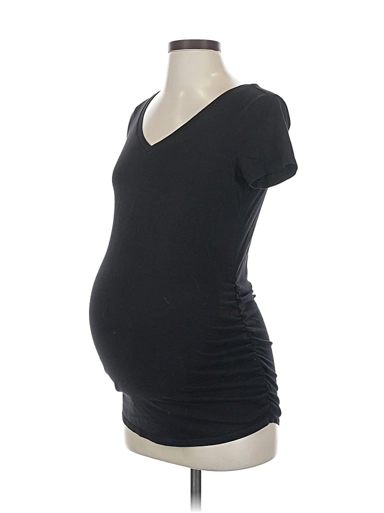 Pre-owned Motherhood Short Sleeve Top Black V Neck Tops