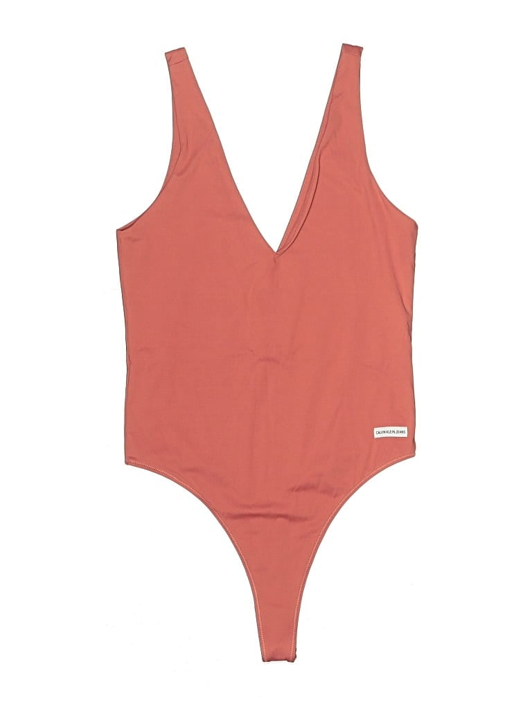 Pre-owned Calvin Klein Jeans Est.1978 Calvin Klein Jeans Bodysuit In Orange