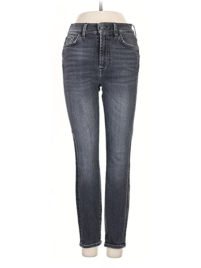 Pre-owned 7 For All Mankind Jeans In Gray