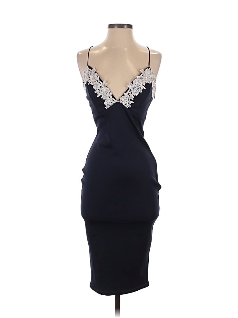 Pre-owned Unbranded Cocktail Dress In Blue