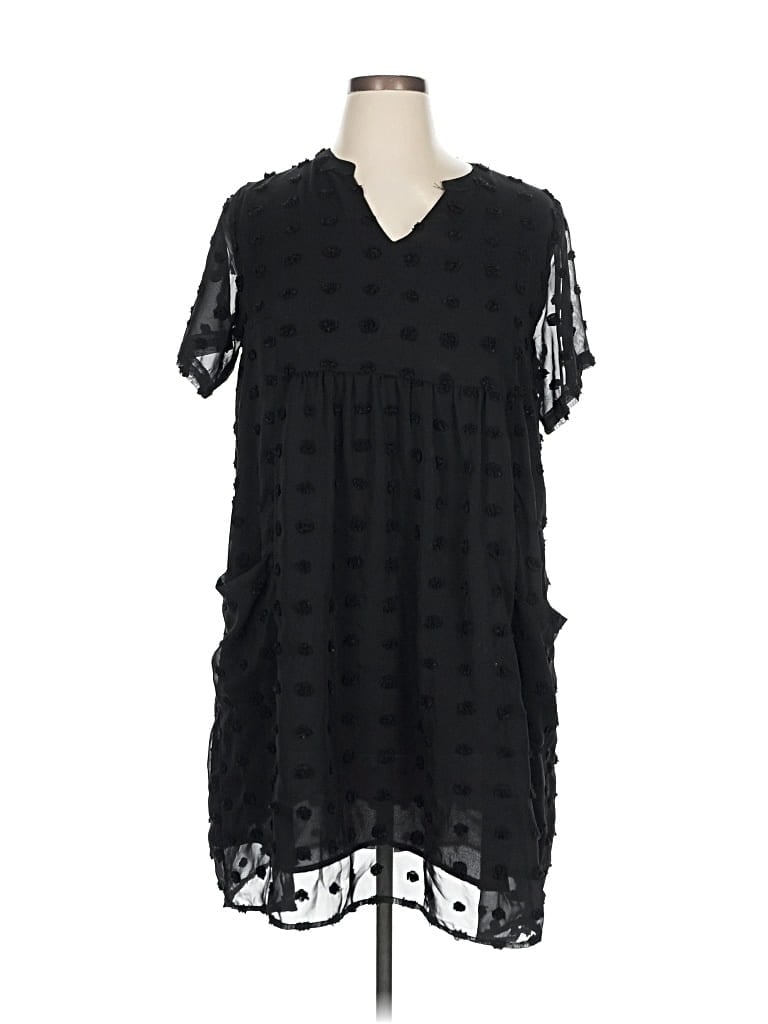 Pre-owned Miholl Casual Dress In Black