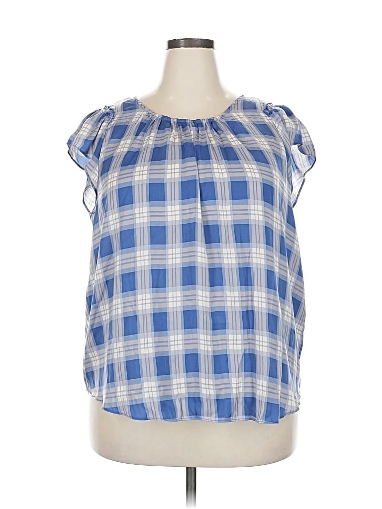 Pre-owned Lc Lauren Conrad Sleeveless Blouse In Blue