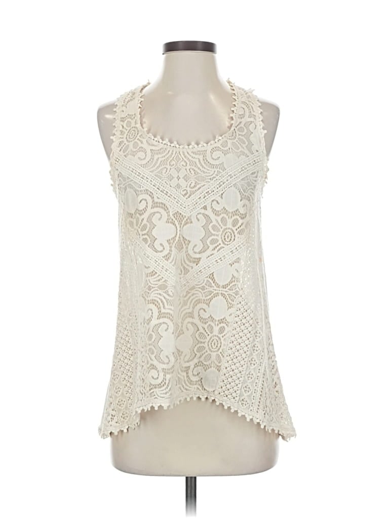 Pre-owned Eyeshadow Sleeveless Blouse In White