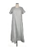 Unbranded 100% Polyester Checkered-gingham Gray Casual Dress Size 0X - photo 1