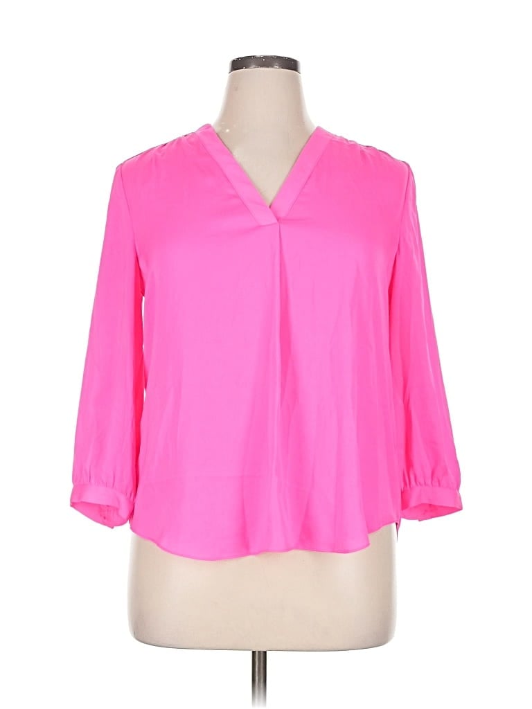 Pre-owned Vince Camuto 3/4 Sleeve Blouse In Pink