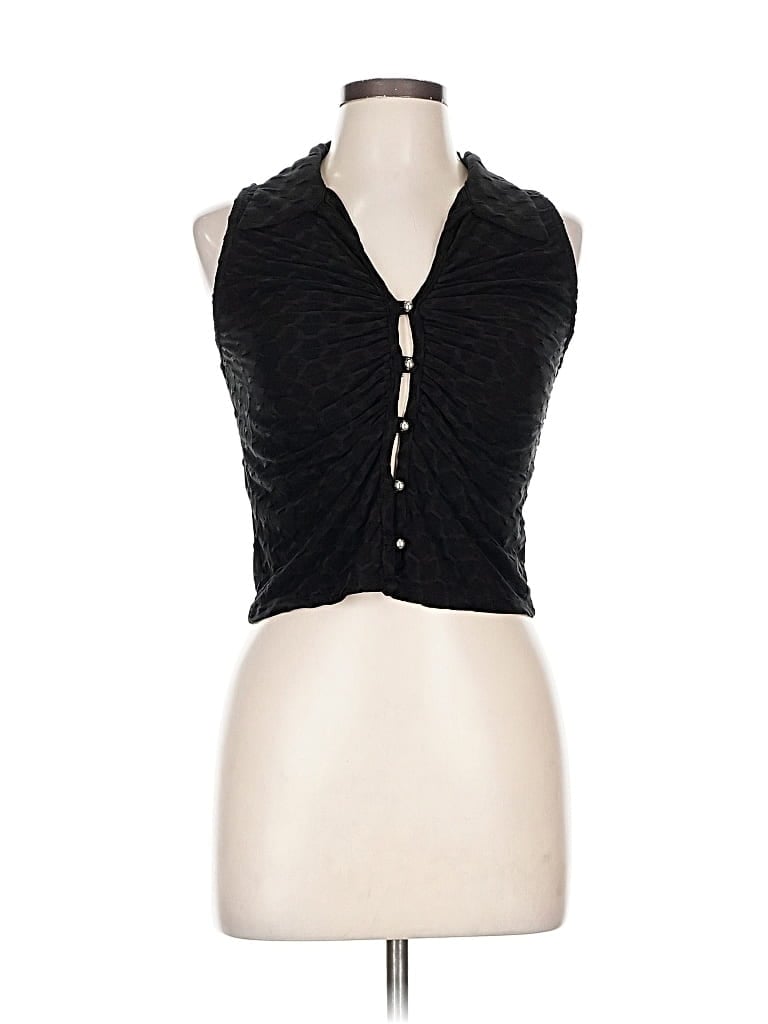 Pre-owned Meraki Sleeveless Blouse In Black