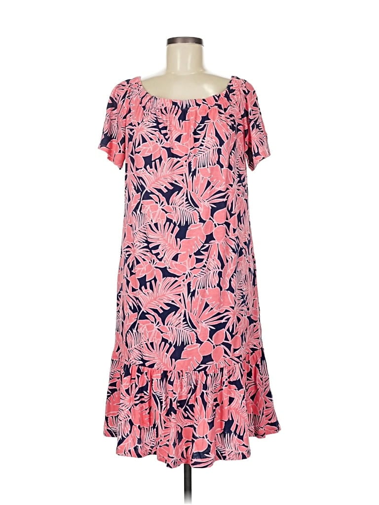 Pre-owned Lands' End Casual Dress In Pink