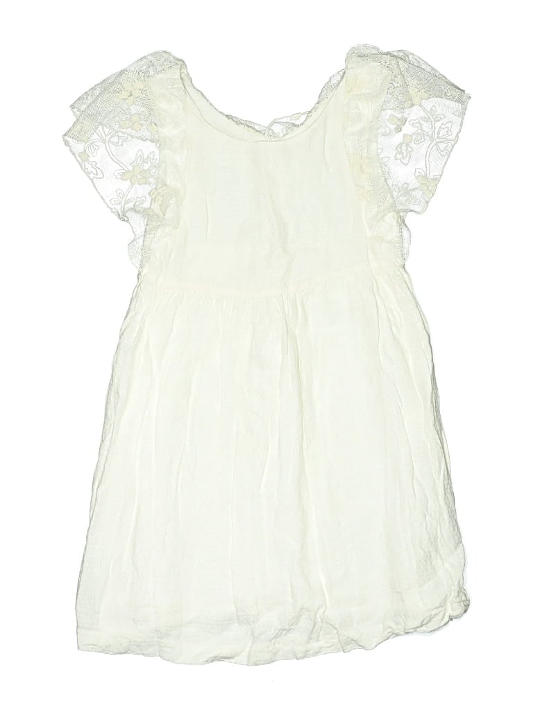 Pre-owned Zara Kids' Dress In White