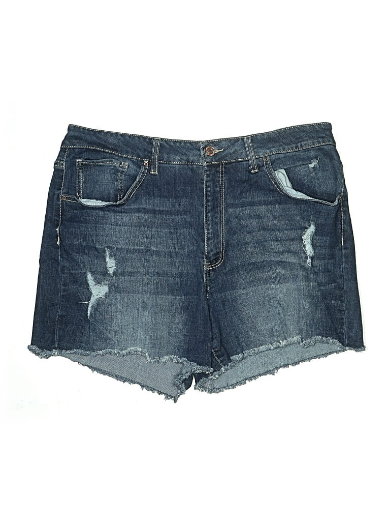 Pre-owned Time And Tru Denim Shorts In Blue