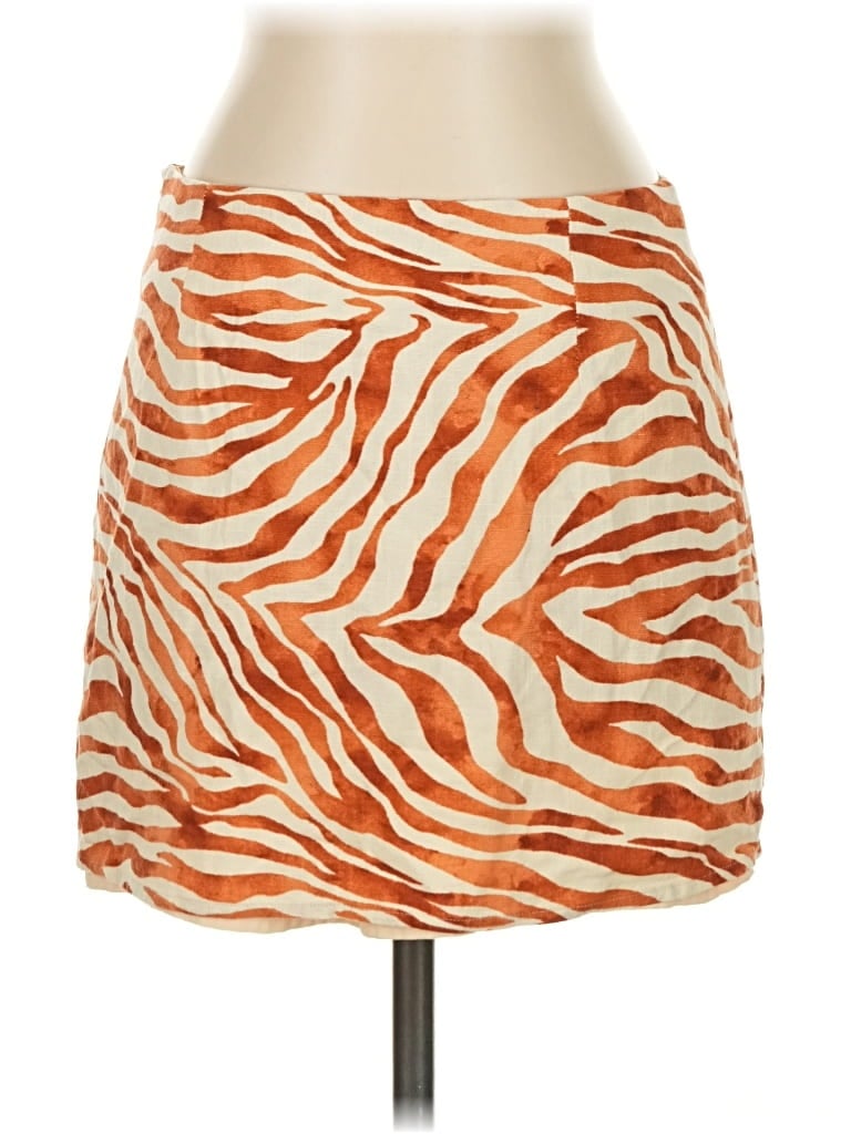 Pre-owned Aqua Casual Skirt In Orange
