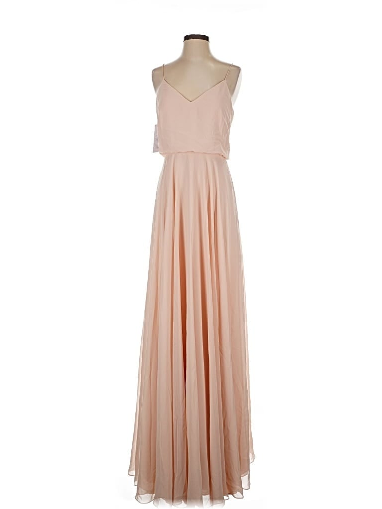 Pre-owned Jenny Yoo Collection Cocktail Dress In Brown