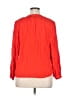 J.Crew 100% Viscose Red Long Sleeve Blouse Size XL - photo 2