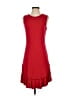 Max Studio Solid Red Casual Dress Size XS - photo 1