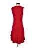 Max Studio Solid Red Casual Dress Size XS - photo 2