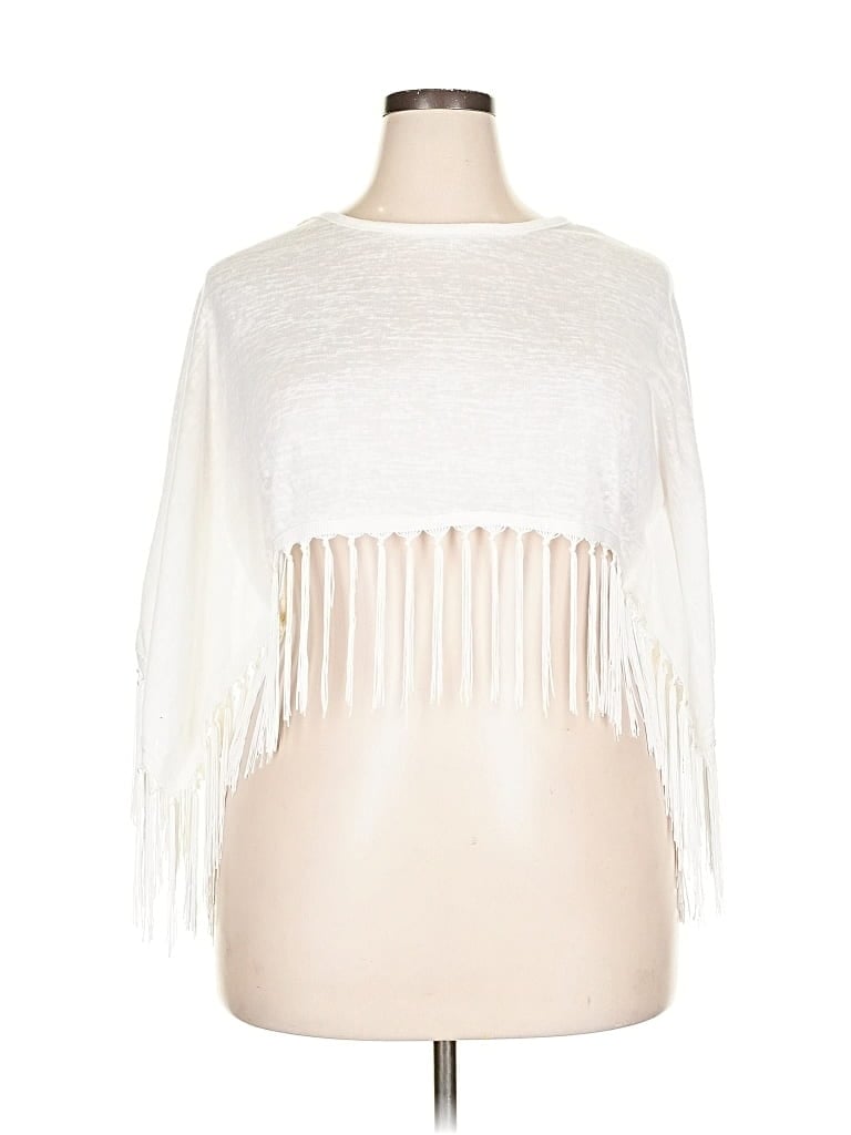Pre-owned Assorted Brands Poncho In White