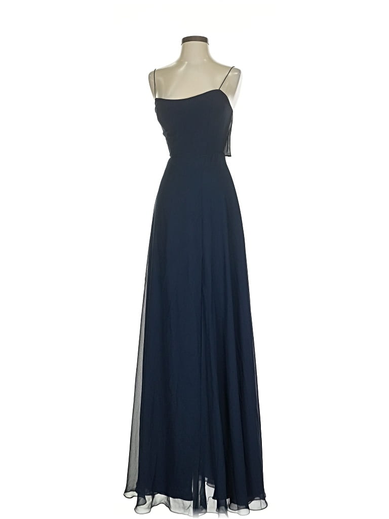 Pre-owned Jenny Yoo Collection Cocktail Dress In Blue
