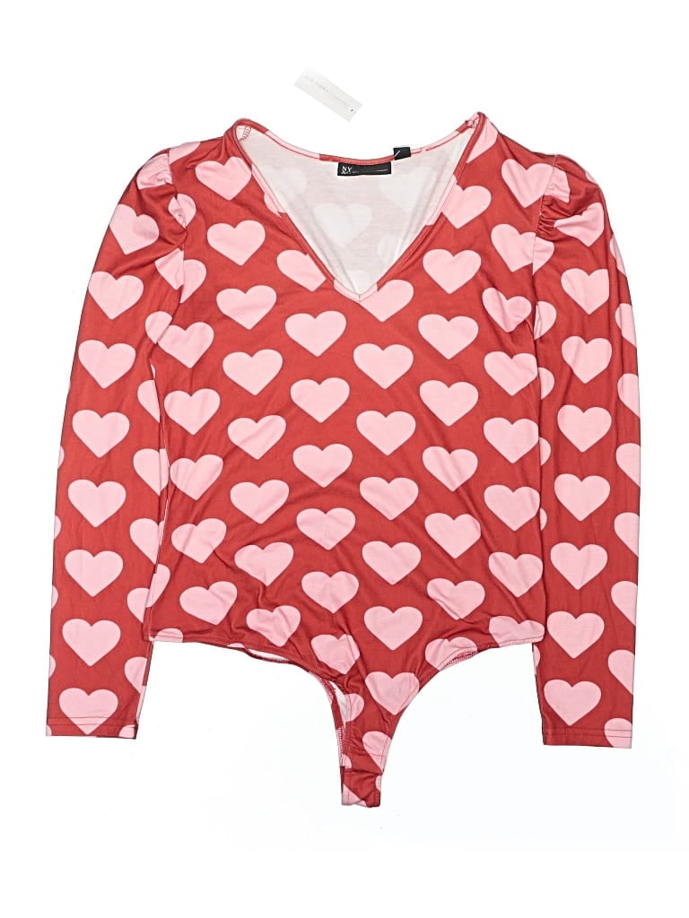 New York And Company Bodysuit In Red