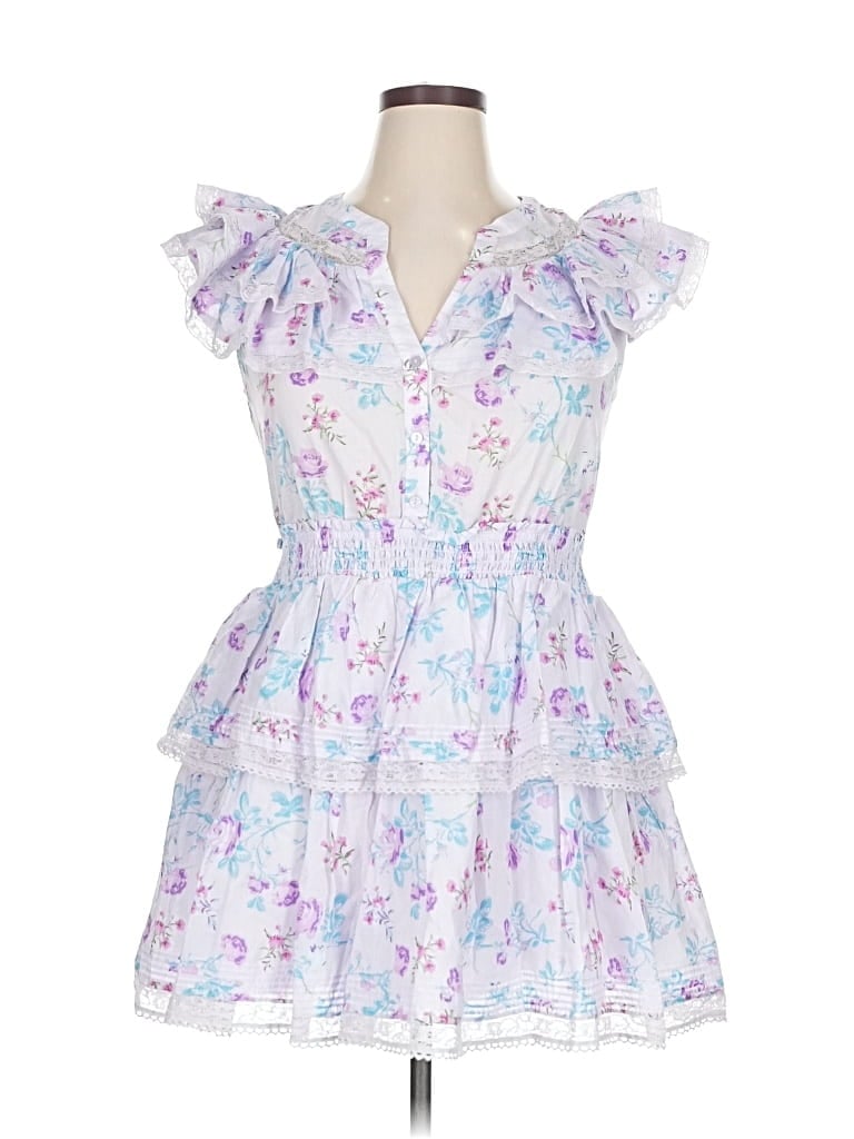 Pre-owned Loveshackfancy Cocktail Dress In Blue