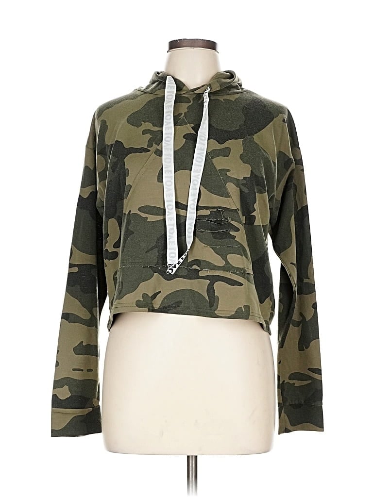 Pre-owned Assorted Brands Pullover Hoodie In Green