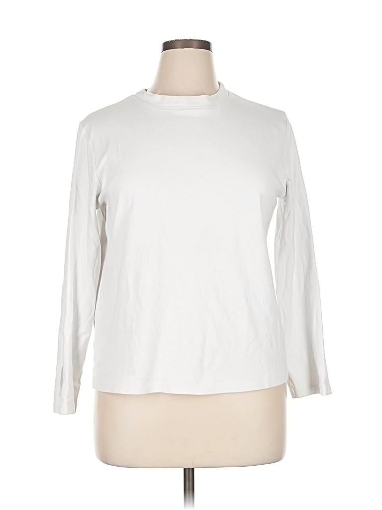 Pre-owned Mng 3/4 Sleeve T-shirt In Ivory