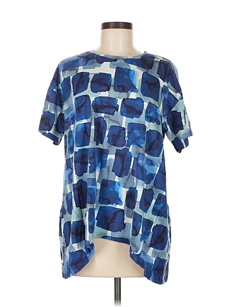 Pre-owned Logo By Lori Goldstein Short Sleeve T-shirt In Blue