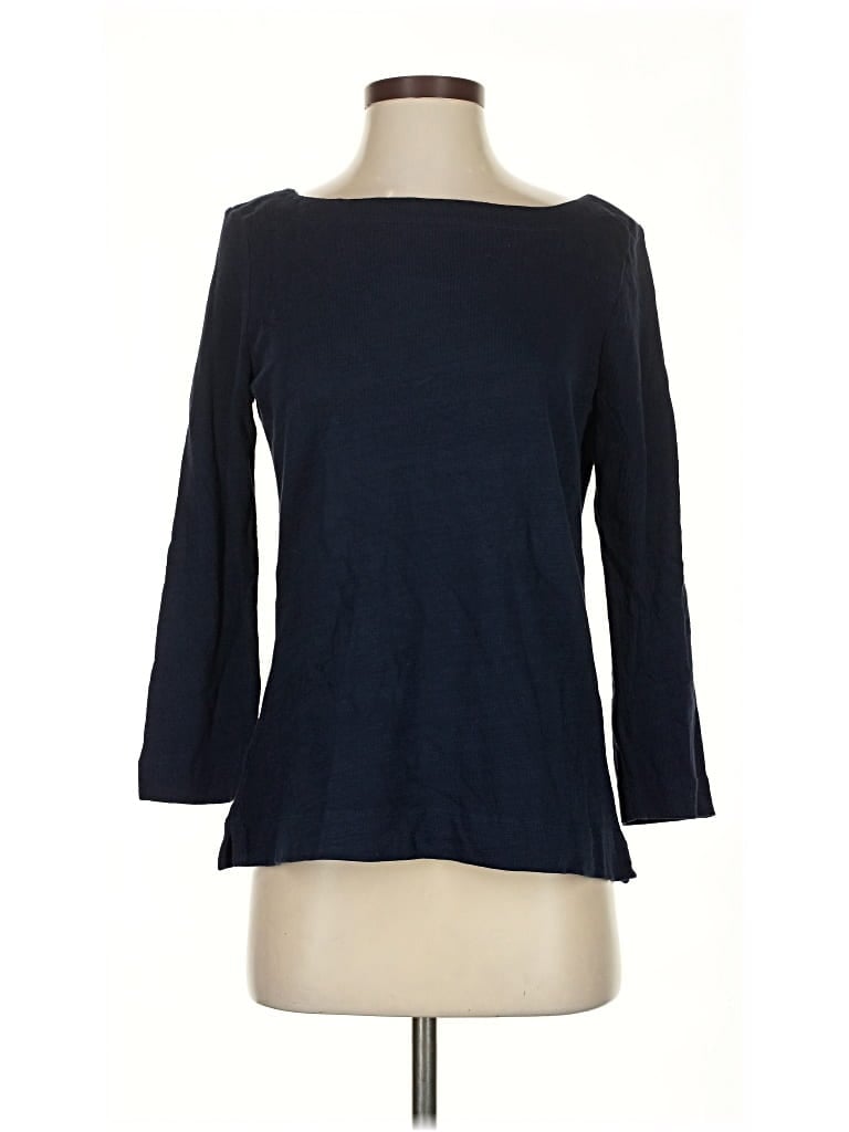 Pre-owned Ann Taylor Loft 3/4 Sleeve T-shirt In Blue