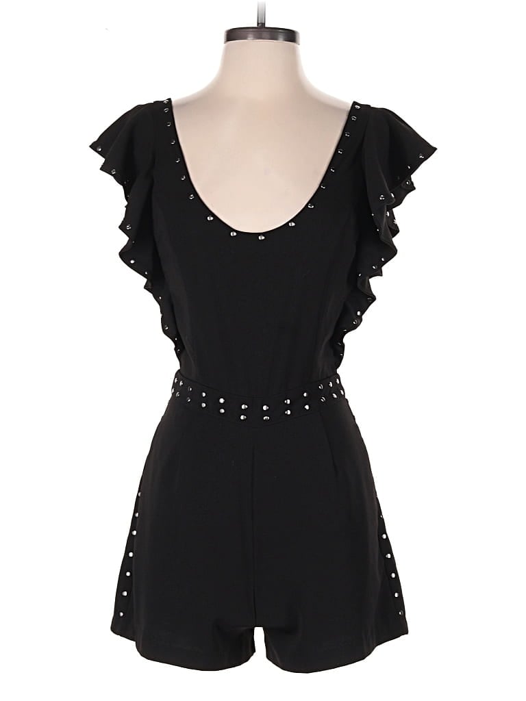 Pre-owned Karina Grimaldi Romper In Black