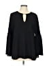 MICHAEL Michael Kors Black Long Sleeve Blouse Size L - photo 1