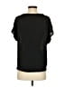 Banana Republic 100% Polyester Black Short Sleeve Blouse Size S - photo 2