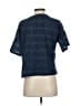 Koton 100% Polyester Tweed Blue Short Sleeve Top Size S - photo 2