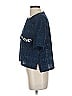 Koton 100% Polyester Tweed Blue Short Sleeve Top Size S - photo 5