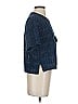 Koton 100% Polyester Tweed Blue Short Sleeve Top Size S - photo 4