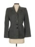 Linda Allard Ellen Tracy Houndstooth Gray Blazer Size 2 - photo 1