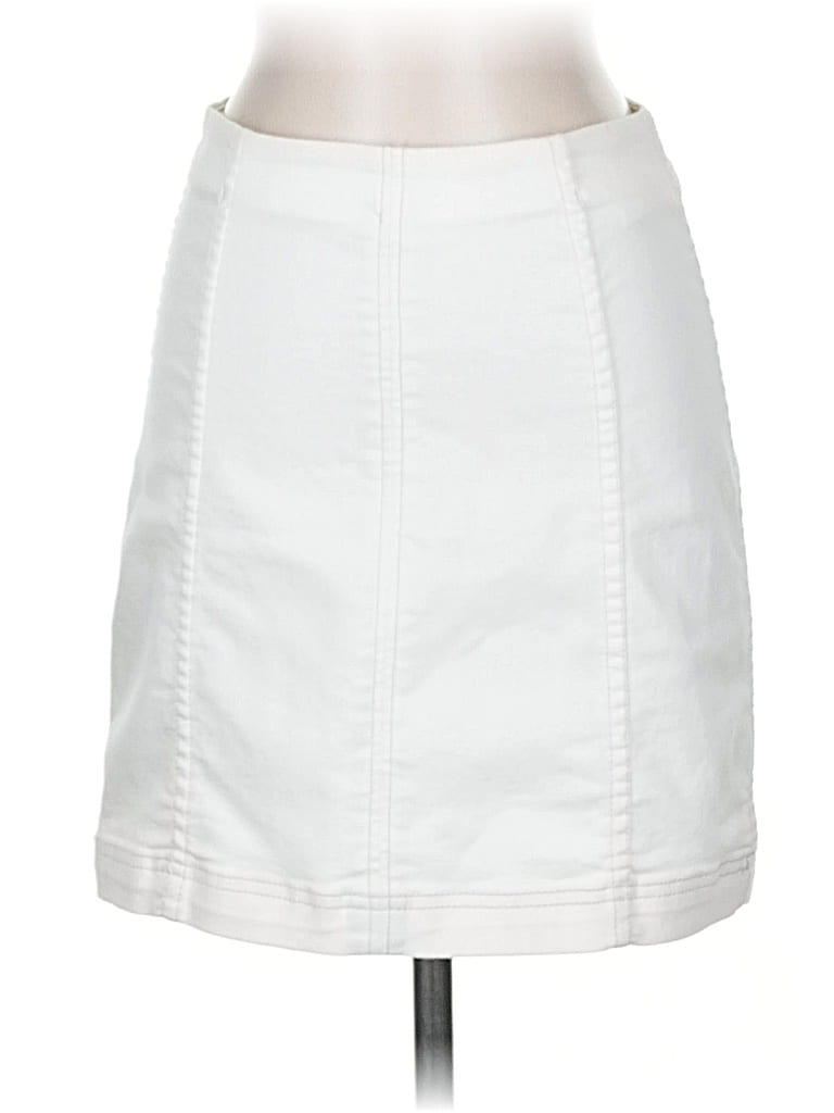Pre-owned Free People Casual Skirt In White