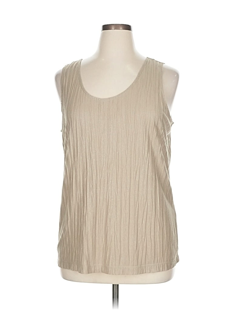Pre-owned Chico's Sleeveless Blouse In Brown
