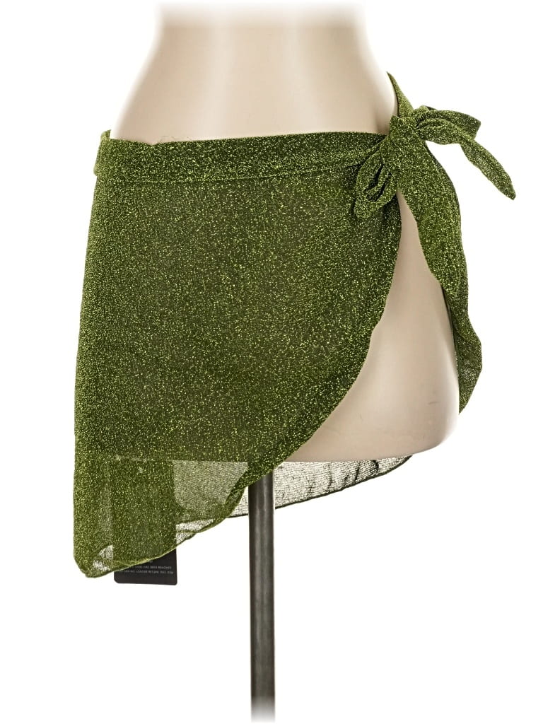 Pre-owned Prettylittlething Swimsuit Cover Up In Green