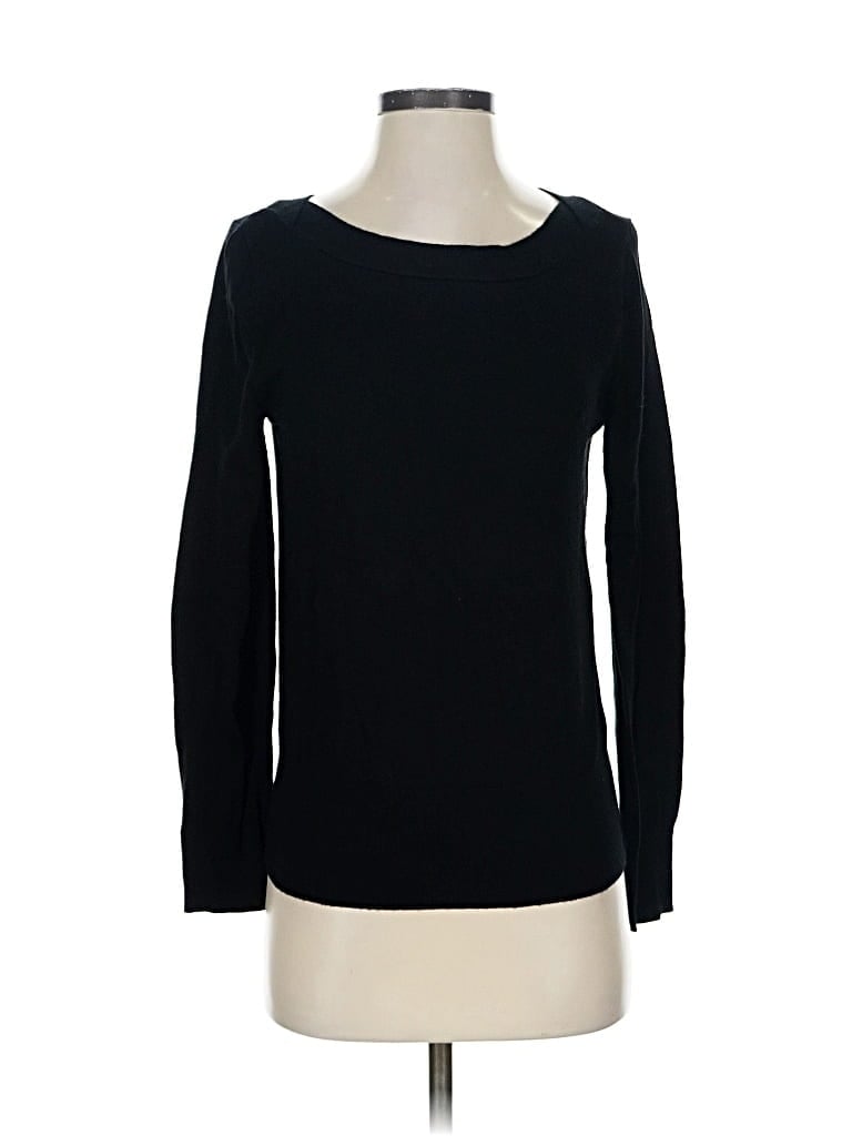 Pre-owned Carole Little Long Sleeve T-shirt In Black