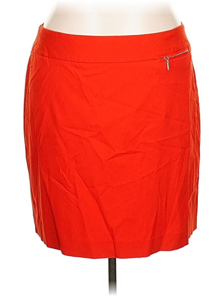 Pre-owned Lane Bryant Casual Skirt In Orange