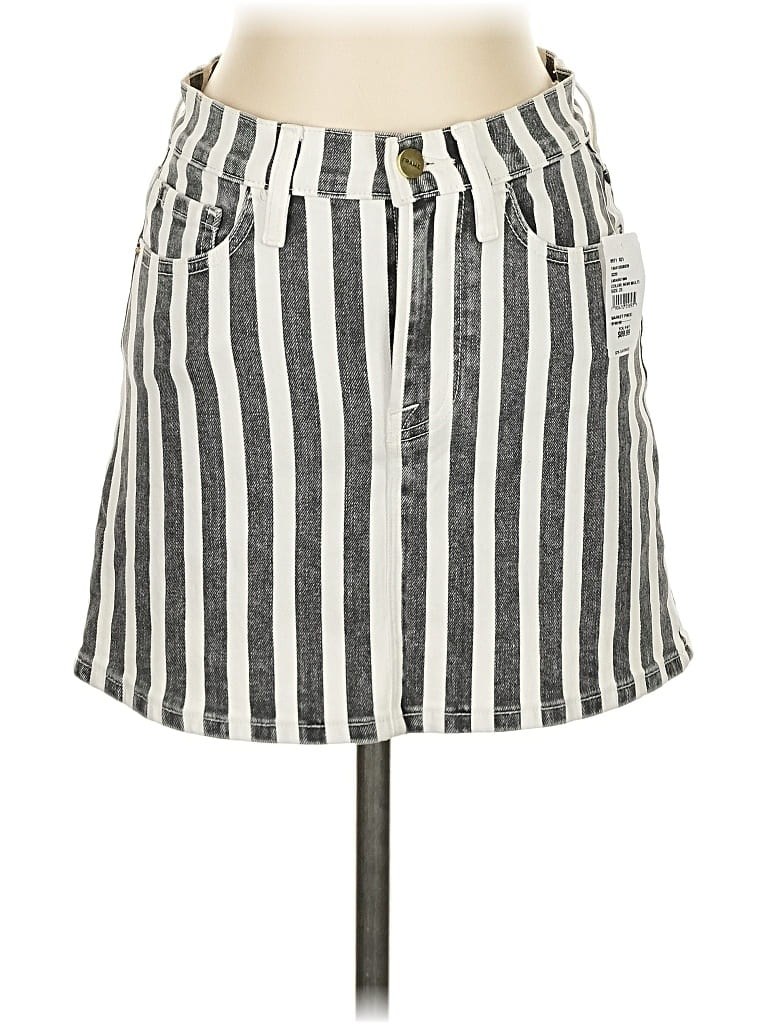 Frame Denim Skirt In Multi