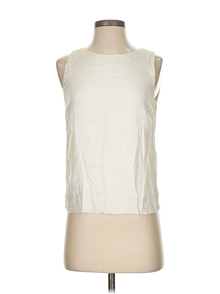 Pre-owned Gant Sleeveless Blouse In White
