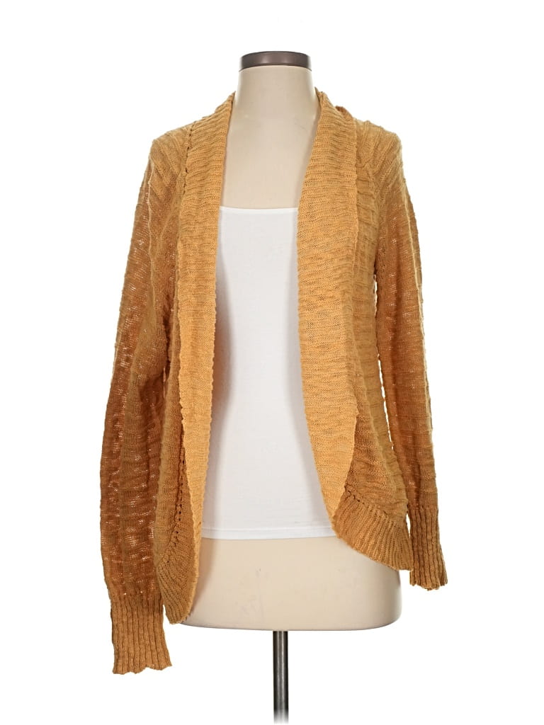 Pre-owned Roxy Cardigan Sweater In Gold