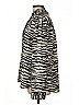 Express Outlet 100% Polyester Animal Print Silver Long Sleeve Blouse Size L - photo 5