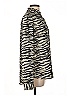 Express Outlet 100% Polyester Animal Print Silver Long Sleeve Blouse Size L - photo 4