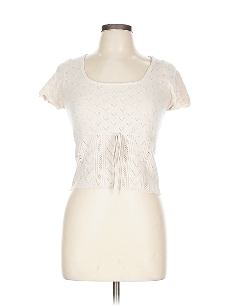 Pre-owned Sincerely Jules Cardigan Sweater In White